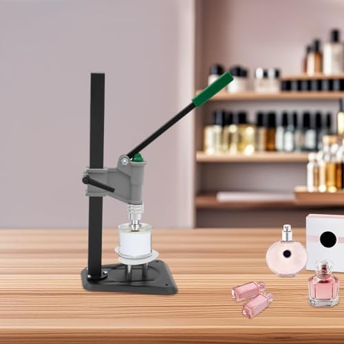 Manual Perfume Bottle Capper, Capping Tool Machine Perfume Sprayer Sealer Tool Adjustable Height with Stable Short Base for 13-20mm Cap Diameter