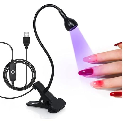 LED Nail Lamp 3W with Gooseneck and Clamp