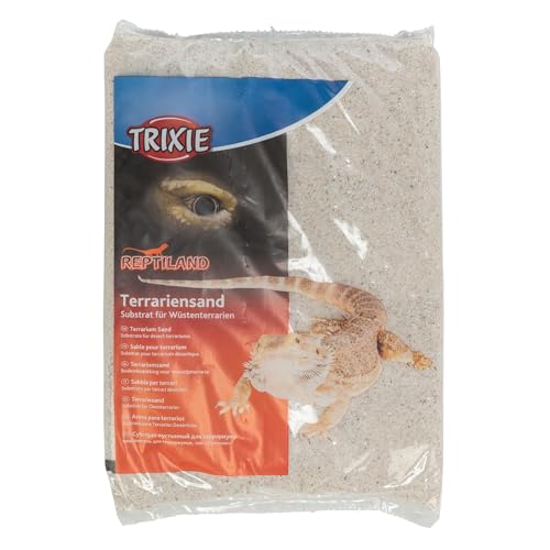 Sable pour terrarium TRIXIE – base pour terrariums désertiques – Substrat à grains fins – Thermoconducteur – 5 kg