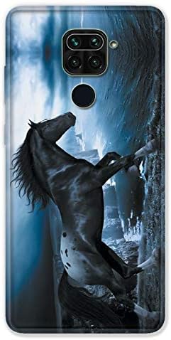 Cokitec Case for Xiaomi Redmi Note 9 Horse Design Black