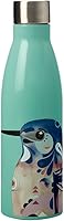 Vista 1 de Maxwell and Williams Pete Cromer - Botella de agua aislada con diseño de Kingfisher Azure, acero inoxidable sin BPA, verde azulado, 16.9 fl oz
