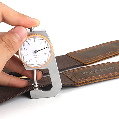 Tourbon 2-Inch Cotton And Brown Leather Gun Sling Rifle Carry Strap (Coffee Color) #TOP3