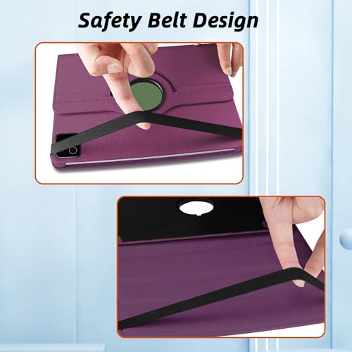 Image of TGK 360 Degree Rotating Flip Cover Case for Xiaomi Mi Pad 8 /8 Pro /Mi Pad 7 /7 Pro 11.2 inch Tablet (Purple)