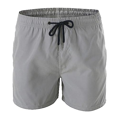 Maiyifu-GJ Mens Swim Trunks Elastic Waistband Board Shorts Lightweight Casual Gym Workout Athletic Shorts with Pockets