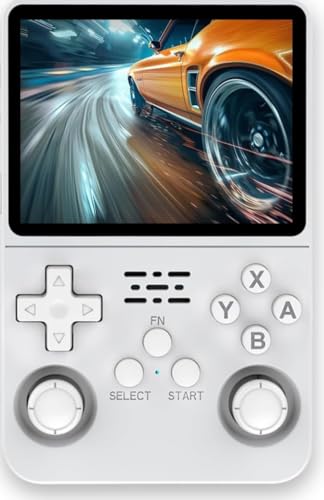 Image of R36S Retro Handheld Game Console With 64G 3.5 Inch IPS Screen Built-In 20000+ Classic Games Open Source Linux System Portable Pocket Video Player With 3200Mah Battery (Pure White)