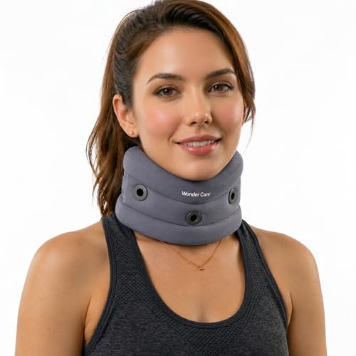 Image of Wonder Care Cervical Collar Adjustable Collar Neck Support Brace, Neck Support Soft Neck Collar Neck Brace For Neck Pain And Support For Women & Men- XXLarge