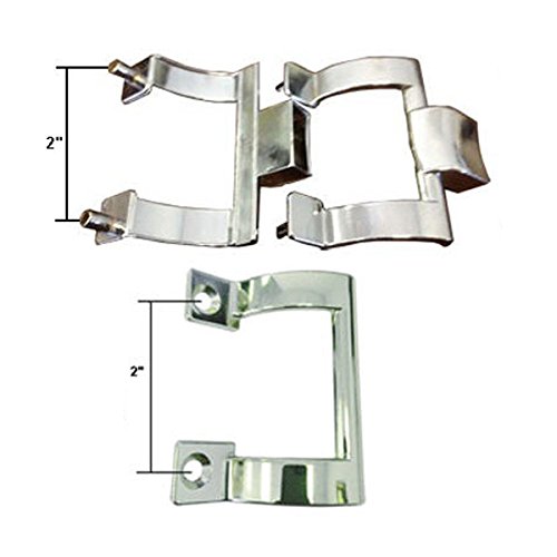 Gordon Glass Co. B05IP06CH Gordon Glass Chrome Shower Door Towel Bar Brackets And Inside Handle Pull Kit thumb #1