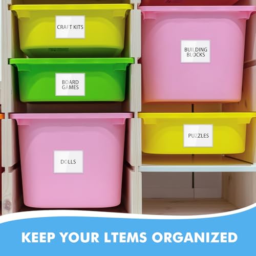 Image of Chinco 30 Pcs Self Adhesive Pockets, Bin Labels for Storage Bins, Clear Pocket Label Sleeves, Plastic Index Card Holder with Top Open for Organizing Bins Box Drawer(4 x 3 Inch)
