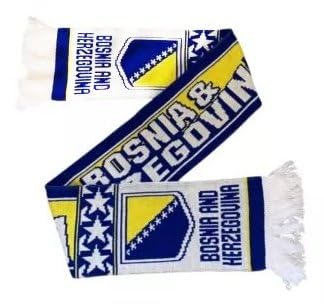Generisch Bosnien Herzegowina Schal WM Fußball Fanschal | WM Schal zur Fußball Weltmeisterschaft