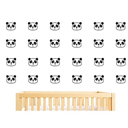 54 adhesivos de pared vinilo panda para decoración miniatura 5