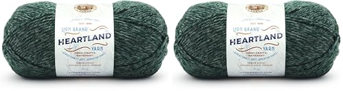 Image of Lion Brand Yarn Heartland Yarn for Crocheting, Knitting, and Weaving, Multicolor Yarn, 2-Pack, Kings Canyon