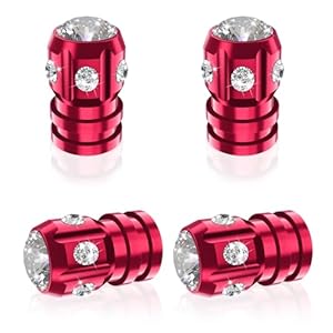 QUARKACE 4 Stück Strass Ventilkappen