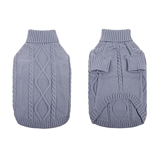 Image of Queenmore XXL Dog Sweater,Classic Knit Big Dog Christmas Sweater Turtleneck