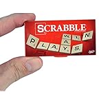 World's Smallest Scrabble, Miniature Magnetic Board, 98 Letters, 5 Blank Tiles & Portable Case, Family Game, Classic Scrabble Game, Perfect for Stocking Stuffers, Easter Gifts, Party Favors, Ages 8+