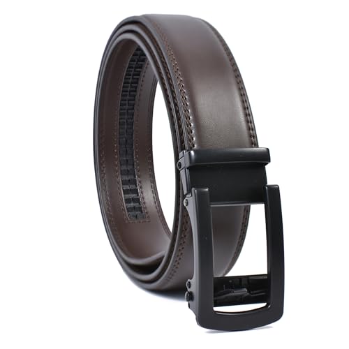 Image of WildHorn Men's Genuine Leather Belt for Men| Premium Auto-Lock Buckle | Adjustable up to 48 inch | Formal & Casual Wear | Micro-Adjust Fit | Stylish Gift Box Included