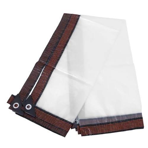 UPKOCH Bâche Transparente à Œillets pour Jardin Et Serre Bâche Imperméable Et Résistante pour Protection des Plantes Et Camping