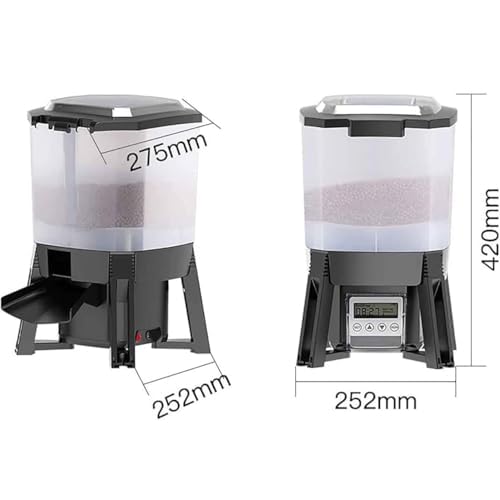 Mangiatoia automatica per pesci con timer, dispenser elettrico per acquario, copertura di alimentazione a 120°, ideale per serbatoi d'acqua dolce e salata, manutenzione