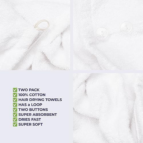 American Soft Linen 100% Cotton Hair Towels For Women thumb #4