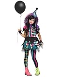 Fun World 115452M Big Girl's Med/Twisted Circus Children's Costume, Medium, Multicolor