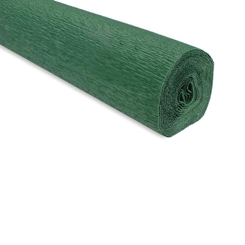 FloristryWarehouse Rouleau de papier crépon 180g (50 x 250 cm) Vert foncé (teinte)