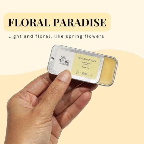 Image of Bare Necessities Garden of Eden Solid Deodorant | Odor & Sweat Control | Premium Floral Fragrance | No Aluminium, Alcohol, Paraben-free, Organic | Travel Mini Size Solid Deo for Women - 15g