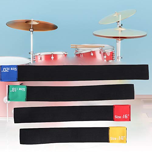 Cymbal Mute, 4pcs 14/16/18/20 16 In Becken Mut, Cymbal Dämpfer Inch Drum Becken Mute Becken Hallo-Hat-Praxis Schalldämpfer Performance Zubehör