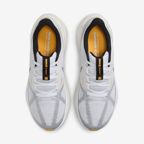 Nike Structure 25 Men's Road Running Shoes (DJ7883-110, White/Laser Orange/Smoke Grey/Black) Size 124