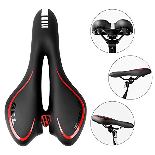 Andoer Selim de bicicleta almofada de assento de bicicleta confortável gel selim de bicicleta