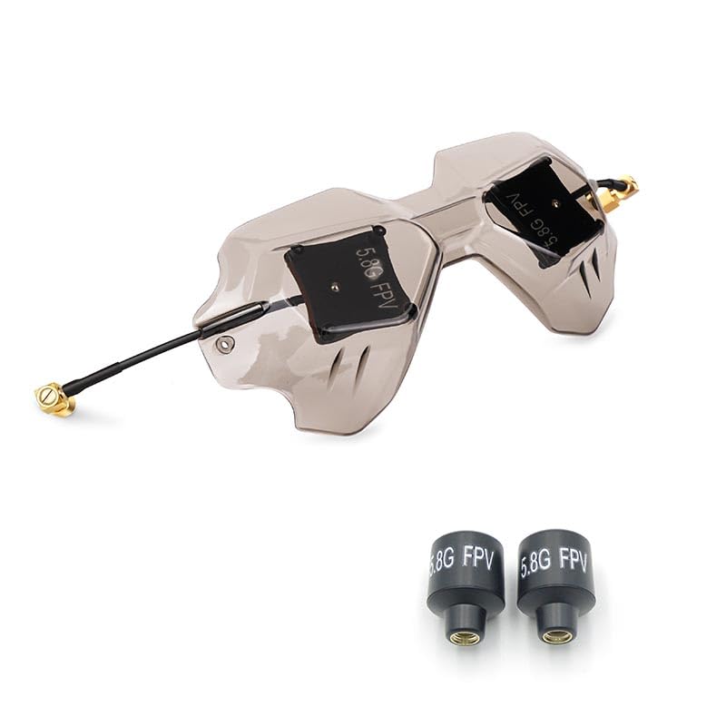 per Guscio Protettivo direzionale con Set Combinato di Guadagno Stubby per DJI per Occhiali FPV V2(Black 2 in 1)