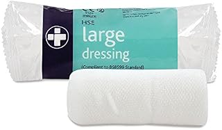 Reliance Medical 18 x 18 cm Large HSE Dressing Bandage and Pad for Ref 317 - Pack of 10