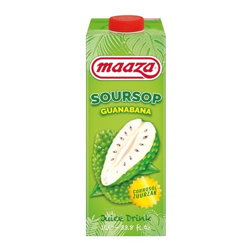 Maaza Zumo Sabor a Guanábana, Bajo en Calorías - Tetra Pack 1L