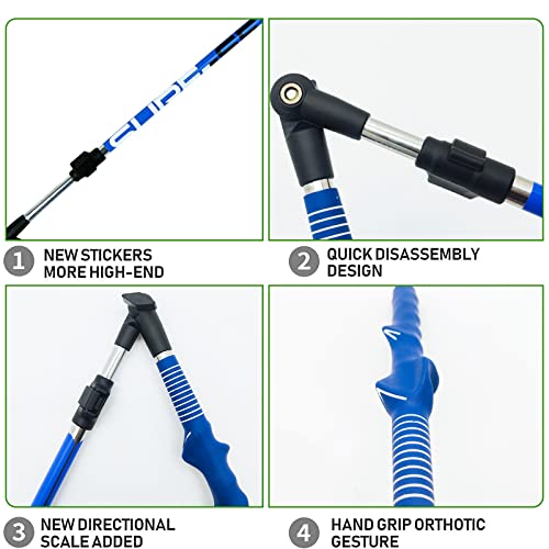 Umogy Golf Swing Trainer, Portable Golf Training Aid Adjustable To Improve Hinge, Forearm Rotation, Shoulder Turn- Lightweight, Durable Golf Swing Master With Ergonomic Grip (Black) #TOP5