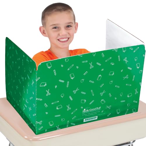 Image of Really Good Stuff Standard Privacy Shields Set of 12, 3 Group Colors
