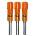 Lumenok Excalibur Firebolt Flat Bolt End (3-Pack), HD Orange