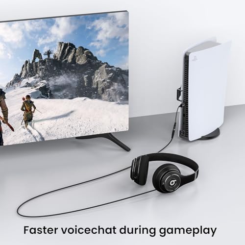 Image of MOSWAG USB to Audio Jack Adapter 0.65Feet /20cm,External Sound Card Jack Audio Adapter with 3.5mm Aux Stereo Converter Compatible with Headset,PC,Laptop,Linux,Desktops,PS4 and More Device