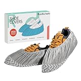 Shoe Covers Disposable 200 Pack, Non-Woven Booties for Shoes Covers,Durable Non Slip Shoe Protectors for Indoors, Breathable & Stretchable Fit for Most Sizes –Protector for Home, Real Estate, Work