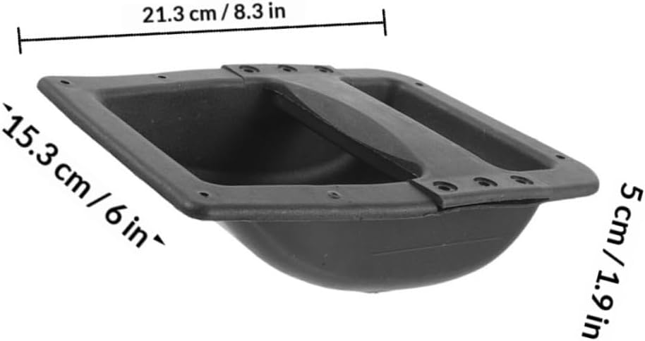 Alasum 4pcs Black Plastic Speaker Handles 155x209mm Side Mount Replacement Handles for Stage Sound Cabinets, Amplifier and Speaker Case Carry Straps, Heavy Duty Monitor and Subwoofer