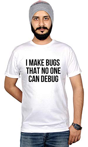 Image of Workshop Graphic Printed T-Shirt for Men & Women | I Make Bugs that no one can debug Tshirt Unisex Geek Coder tees