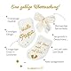 goldprintz Schwangerschaft verkünden Papa - bedruckte Babysocken mit Postkarte zum Verschenken und Verschicken - du wirst Papa Überraschung - Handarbeit aus Deutschland