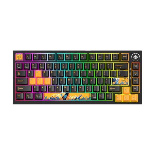 Image of Cosmic Byte Phantom TKL Tri- Mode 2.4GHz + Bluetooth + Wired 5-PIN Hot Swap Mechanical Keyboard | PBT Keycaps | 5-Layer Gasket Mount | Pre-Lubed Outemu Red Switches | RGB | Software (Black)