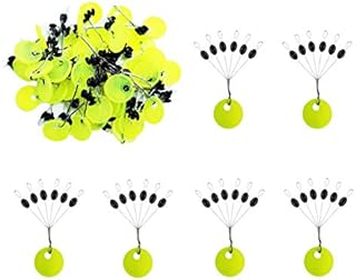 Drchoer 300/600 Pcs Fishing Rubber Bobber Beads Stopper, 6 in 1 Float Sinker Stops, Black Oval,Size L,M,S Available (Black Oval, M(300pcs))