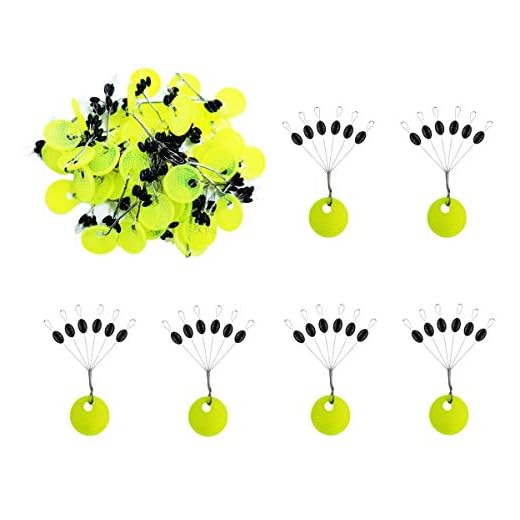 Drchoer 300/600 Pcs Fishing Rubber Bobber Beads Stopper, 6 in 1 Float Sinker Stops, Black Oval,Size L,M,S Available (Black Oval, S(300pcs))