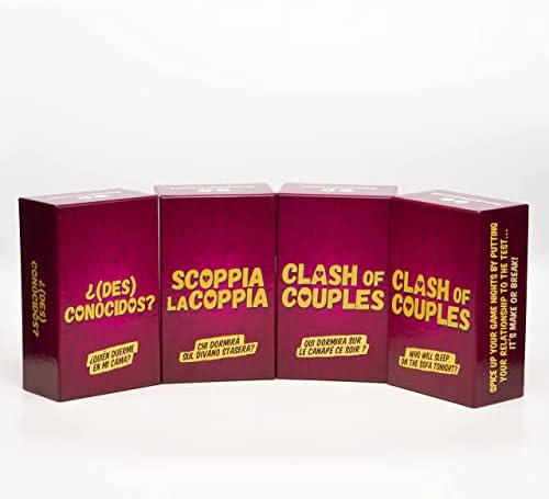 Clash of Couples  Couple Card Game  400 Questions  Board games for adults  Lovehoney  Couples gift  Playing cards for him/her  Wedding gifts  Valentines gifts for him/her