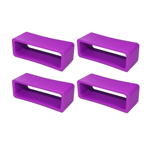 Image of SBWC 22mm Silicone rubber watch strap watch band loop /runner /keepers holder Retainer Loop Replacement - color Watch Band Loop Pack of 1(Black, White, Pink, Purple, Red, Blue)