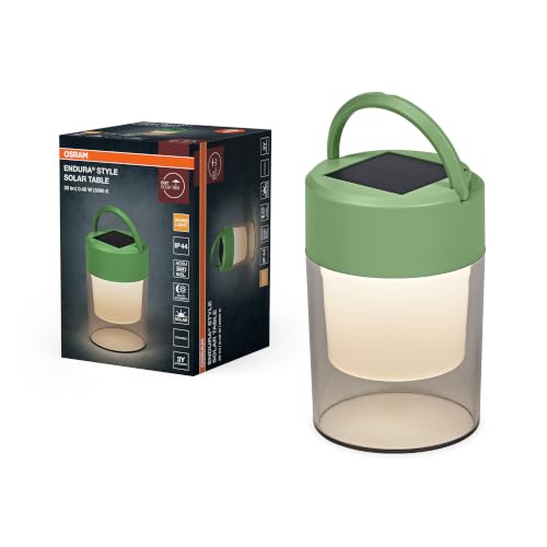 Osram Lampe de table verte, 19,9 cm de haut, blanc chaud, 3000 K, plastique, LED intégrée, durée de vie de 25 000 h, 20 lm, 3,7 V