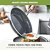 GreenPan 17 Piece Nonstick Swift Cookware Set, Ceramic PFAS-Free Pots & Pans with Lids, Dishwasher & Oven/Broiler Safe to 600F, Kitchen Cooking Set, Sauce, Saute, Stock, Griddle, Frying Pans, Gray #1