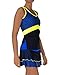 IDAWEN Sport Fashion - Jupe de tennis ou de pagaie pour femme - Jupe de sport pour femme avec short - Vêtements de sport pour femme - Jupe de sport pour femme - Couleur Bleu Klein et Noir