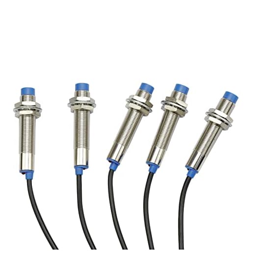 5Pcs NC Normally Closed LJ12A3-4-Z/AY Inductive Proximity Sensor Switch PNP DC6V-36V 3 Wire Detector 4mm