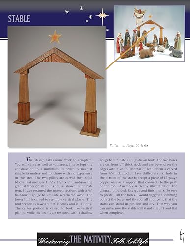 Woodcarving the Nativity in the Folk Art Style: Step-by-Step Instructions and Patterns for a 15-Piece Manger Scene (Fox Chapel Publishing) - Image 6