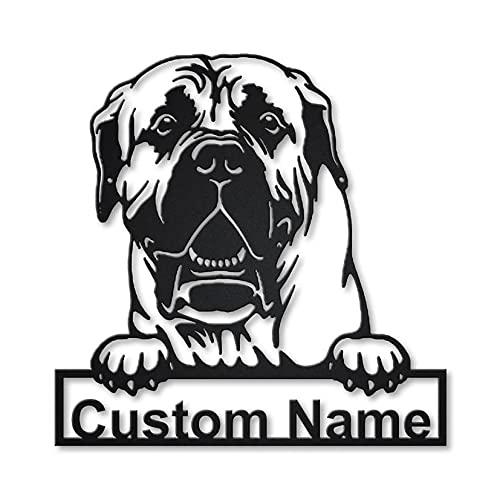 LOVELYPOD Boerboel Dog Metal Sign, Personalized Boerboel Dog Metal Sign Art, Custom Boerboel Dog Metal Sign, Dog Gift, Birthday Gift, Animal Funny, Gifts for Dog Mom, Dog Dad, Lover Dog